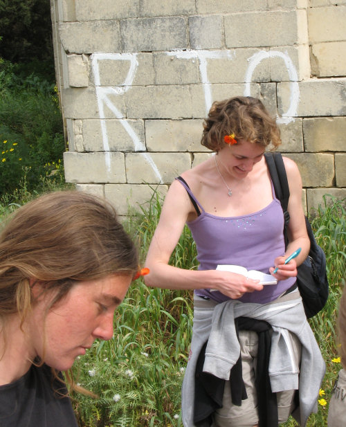Students having fun while learning Botany and the interesting Maltese flora.