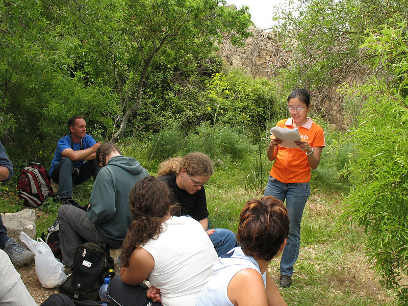 Each day, one of the students had to make research and read out their report to the other students about the place being visited. It's a good idea to make students learn more about Malta